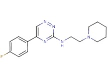 5-(4-fluorophenyl)-N-[2-(1-piperidinyl)ethyl]-1,2,4-triazin-3-amine