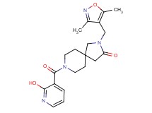 2-[(3,5-dimethylisoxazol-4-yl)methyl]-8-[(2-hydroxypyridin-3-yl)carbonyl]-2,8-diazaspiro[4.5]decan-3-one