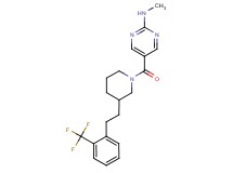 N-methyl-5-[(3-{2-[2-(trifluoromethyl)phenyl]ethyl}-1-piperidinyl)carbonyl]-2-pyrimidinamine