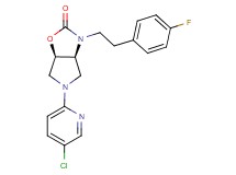 (3aS*,6aR*)-5-(5-chloro-2-pyridinyl)-3-[2-(4-fluorophenyl)ethyl]hexahydro-2H-pyrrolo[3,4-d][1,3]oxazol-2-one