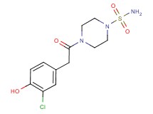 4-[(3-chloro-4-hydroxyphenyl)acetyl]piperazine-1-sulfonamide