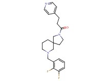 7-(2,3-difluorobenzyl)-2-[3-(4-pyridinyl)propanoyl]-2,7-diazaspiro[4.5]decane