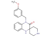 4'-(3-methoxybenzyl)-1',4'-dihydro-3'H-spiro[piperidine-4,2'-quinoxalin]-3'-one