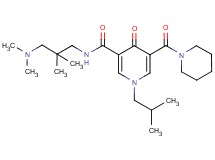 N-[3-(dimethylamino)-2,2-dimethylpropyl]-1-isobutyl-4-oxo-5-(1-piperidinylcarbonyl)-1,4-dihydro-3-pyridinecarboxamide