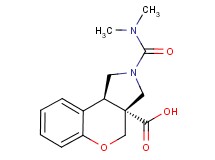 (3aR*,9bR*)-2-[(dimethylamino)carbonyl]-1,2,3,9b-tetrahydrochromeno[3,4-c]pyrrole-3a(4H)-carboxylic acid