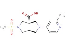 (3aS*,6aS*)-2-(2-methyl-4-pyridinyl)-5-(methylsulfonyl)hexahydropyrrolo[3,4-c]pyrrole-3a(1H)-carboxylic acid