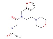 2-(acetylamino)-N-(2-furylmethyl)-N-(2-morpholin-4-ylethyl)acetamide