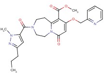 methyl 3-[(1-methyl-3-propyl-1H-pyrazol-5-yl)carbonyl]-7-oxo-9-(2-pyridinylmethoxy)-1,2,3,4,5,7-hexahydropyrido[1,2-d][1,4]diazepine-10-carboxylate