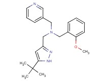 1-(5-tert-butyl-1H-pyrazol-3-yl)-N-(2-methoxybenzyl)-N-(pyridin-3-ylmethyl)methanamine