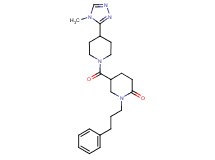 5-{[4-(4-methyl-4H-1,2,4-triazol-3-yl)-1-piperidinyl]carbonyl}-1-(3-phenylpropyl)-2-piperidinone