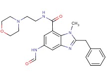 2-benzyl-5-(formylamino)-1-methyl-N-[2-(4-morpholinyl)ethyl]-1H-benzimidazole-7-carboxamide