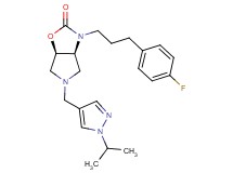 (3aS*,6aR*)-3-[3-(4-fluorophenyl)propyl]-5-[(1-isopropyl-1H-pyrazol-4-yl)methyl]hexahydro-2H-pyrrolo[3,4-d][1,3]oxazol-2-one