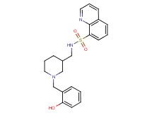 N-{[1-(2-hydroxybenzyl)-3-piperidinyl]methyl}-8-quinolinesulfonamide