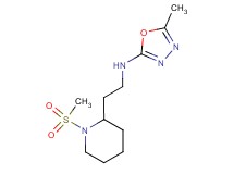 5-methyl-N-{2-[1-(methylsulfonyl)piperidin-2-yl]ethyl}-1,3,4-oxadiazol-2-amine