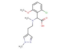 (2-chloro-6-methoxyphenyl){methyl[2-(1-methyl-1H-pyrazol-4-yl)ethyl]amino}acetic acid