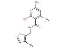 2-hydroxy-4,6-dimethyl-N-[(3-methyl-2-thienyl)methyl]nicotinamide