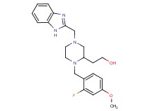 2-[4-(1H-benzimidazol-2-ylmethyl)-1-(2-fluoro-4-methoxybenzyl)-2-piperazinyl]ethanol