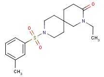 2-ethyl-9-[(3-methylphenyl)sulfonyl]-2,9-diazaspiro[5.5]undecan-3-one