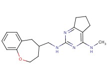N~4~-methyl-N~2~-(2,3,4,5-tetrahydro-1-benzoxepin-4-ylmethyl)-6,7-dihydro-5H-cyclopenta[d]pyrimidine-2,4-diamine