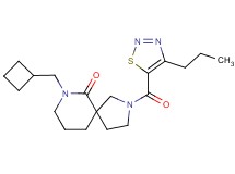 7-(cyclobutylmethyl)-2-[(4-propyl-1,2,3-thiadiazol-5-yl)carbonyl]-2,7-diazaspiro[4.5]decan-6-one