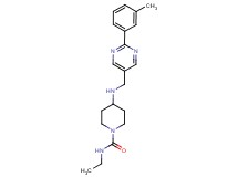 N-ethyl-4-({[2-(3-methylphenyl)pyrimidin-5-yl]methyl}amino)piperidine-1-carboxamide