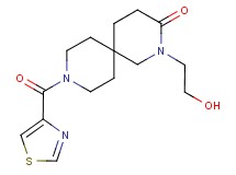 2-(2-hydroxyethyl)-9-(1,3-thiazol-4-ylcarbonyl)-2,9-diazaspiro[5.5]undecan-3-one