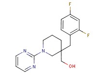 [3-(2,4-difluorobenzyl)-1-pyrimidin-2-ylpiperidin-3-yl]methanol