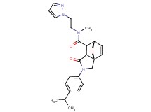 (3aR*,6S*)-2-(4-isopropylphenyl)-N-methyl-1-oxo-N-[2-(1H-pyrazol-1-yl)ethyl]-1,2,3,6,7,7a-hexahydro-3a,6-epoxyisoindole-7-carboxamide