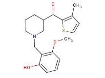 [1-(2-hydroxy-6-methoxybenzyl)-3-piperidinyl](3-methyl-2-thienyl)methanone