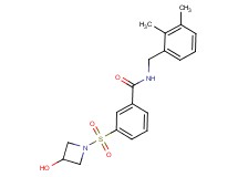N-(2,3-dimethylbenzyl)-3-[(3-hydroxyazetidin-1-yl)sulfonyl]benzamide