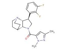 (3S*,3aR*,7aR*)-3-(2,3-difluorophenyl)-1-[(1,3-dimethyl-1H-pyrazol-5-yl)carbonyl]octahydro-4,7-ethanopyrrolo[3,2-b]pyridine