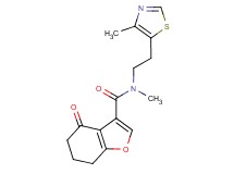 N-methyl-N-[2-(4-methyl-1,3-thiazol-5-yl)ethyl]-4-oxo-4,5,6,7-tetrahydro-1-benzofuran-3-carboxamide