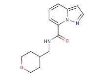 N-(tetrahydro-2H-pyran-4-ylmethyl)pyrazolo[1,5-a]pyridine-7-carboxamide