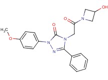 4-[2-(3-hydroxy-1-azetidinyl)-2-oxoethyl]-2-(4-methoxyphenyl)-5-phenyl-2,4-dihydro-3H-1,2,4-triazol-3-one