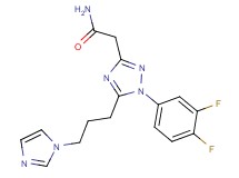 2-{1-(3,4-difluorophenyl)-5-[3-(1H-imidazol-1-yl)propyl]-1H-1,2,4-triazol-3-yl}acetamide