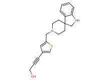 3-[5-(1,2-dihydro-1'H-spiro[indole-3,4'-piperidin]-1'-ylmethyl)-3-thienyl]prop-2-yn-1-ol