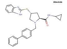 (4R)-4-(1H-benzimidazol-2-ylthio)-1-(4-biphenylylmethyl)-N-cyclopropyl-L-prolinamide