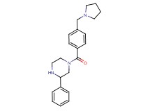 3-phenyl-1-[4-(pyrrolidin-1-ylmethyl)benzoyl]piperazine