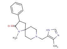 1-methyl-8-[(4-methyl-1H-imidazol-5-yl)methyl]-3-phenyl-1,8-diazaspiro[4.5]decan-2-one