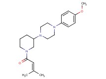 1-(4-methoxyphenyl)-4-[1-(3-methyl-2-butenoyl)-3-piperidinyl]piperazine