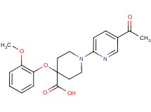 1-(5-acetylpyridin-2-yl)-4-(2-methoxyphenoxy)piperidine-4-carboxylic acid