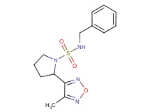N-benzyl-2-(4-methyl-1,2,5-oxadiazol-3-yl)pyrrolidine-1-sulfonamide