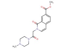 methyl 2-[2-(4-methylpiperazin-1-yl)-2-oxoethyl]-1-oxo-1,2-dihydroisoquinoline-7-carboxylate