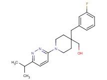 [4-(3-fluorobenzyl)-1-(6-isopropylpyridazin-3-yl)piperidin-4-yl]methanol