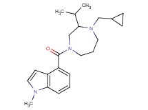 4-{[4-(cyclopropylmethyl)-3-isopropyl-1,4-diazepan-1-yl]carbonyl}-1-methyl-1H-indole