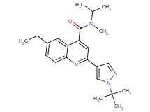 2-(1-tert-butyl-1H-pyrazol-4-yl)-6-ethyl-N-isopropyl-N-methylquinoline-4-carboxamide