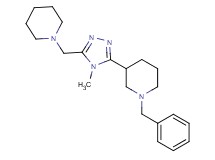 1-benzyl-3-[4-methyl-5-(piperidin-1-ylmethyl)-4H-1,2,4-triazol-3-yl]piperidine