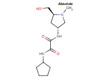 N-cyclopentyl-N'-[(3R,5S)-5-(hydroxymethyl)-1-methylpyrrolidin-3-yl]ethanediamide