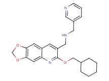 1-[6-(cyclohexylmethoxy)[1,3]dioxolo[4,5-g]quinolin-7-yl]-N-(3-pyridinylmethyl)methanamine