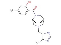 5-methyl-2-({(1S*,5R*)-3-[(4-methyl-1H-imidazol-5-yl)methyl]-3,6-diazabicyclo[3.2.2]non-6-yl}carbonyl)phenol